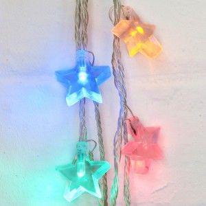 Multi coloured star string lights childrens gift
