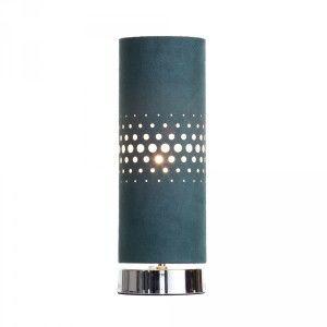 Faux suede Holey table lamp budget lighting