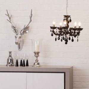 Black budget chandelier low price 5 light chandelier