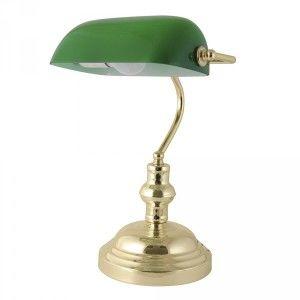 Checkers green bankers desk lamp