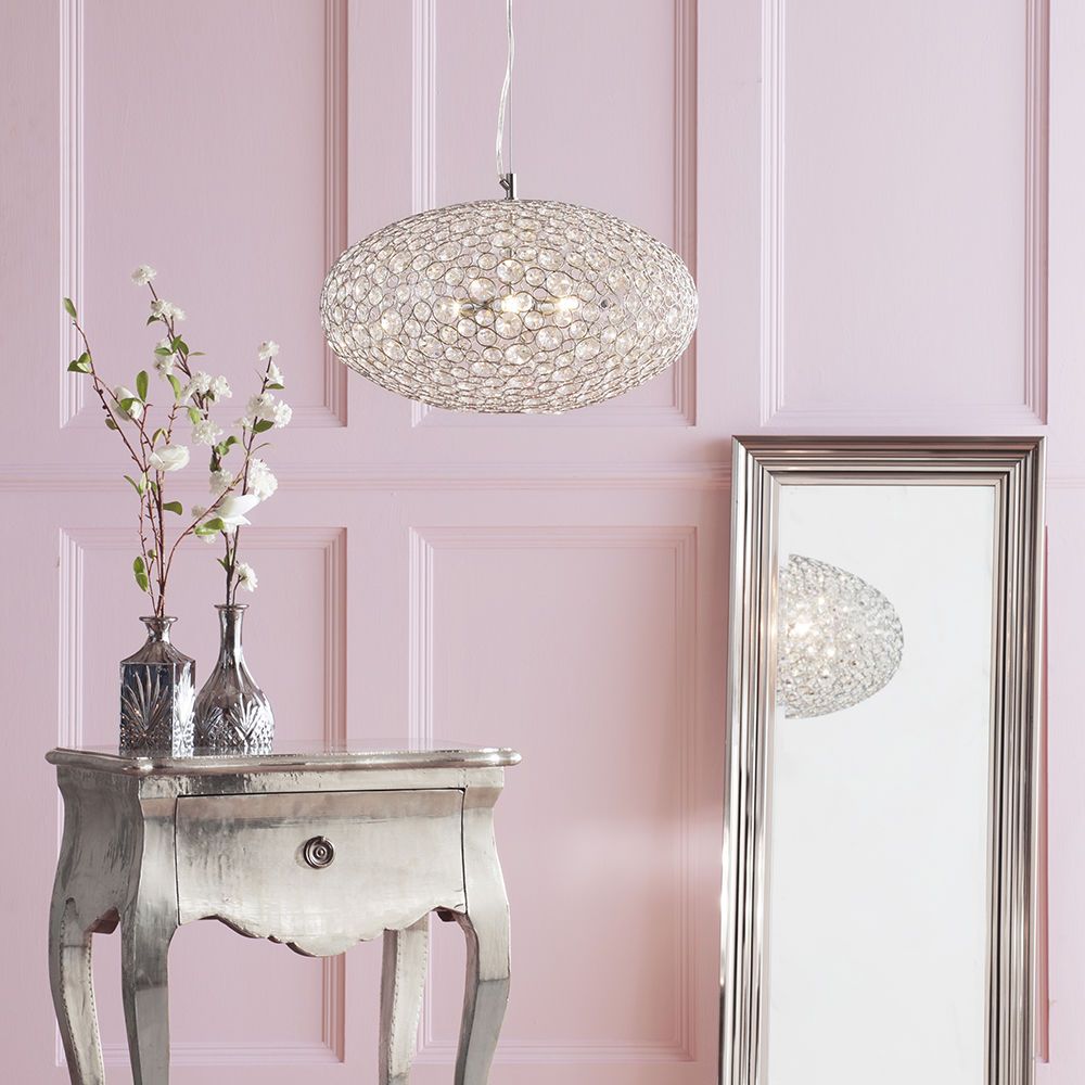 Pendant Light, Side Table and Floor Length Mirror