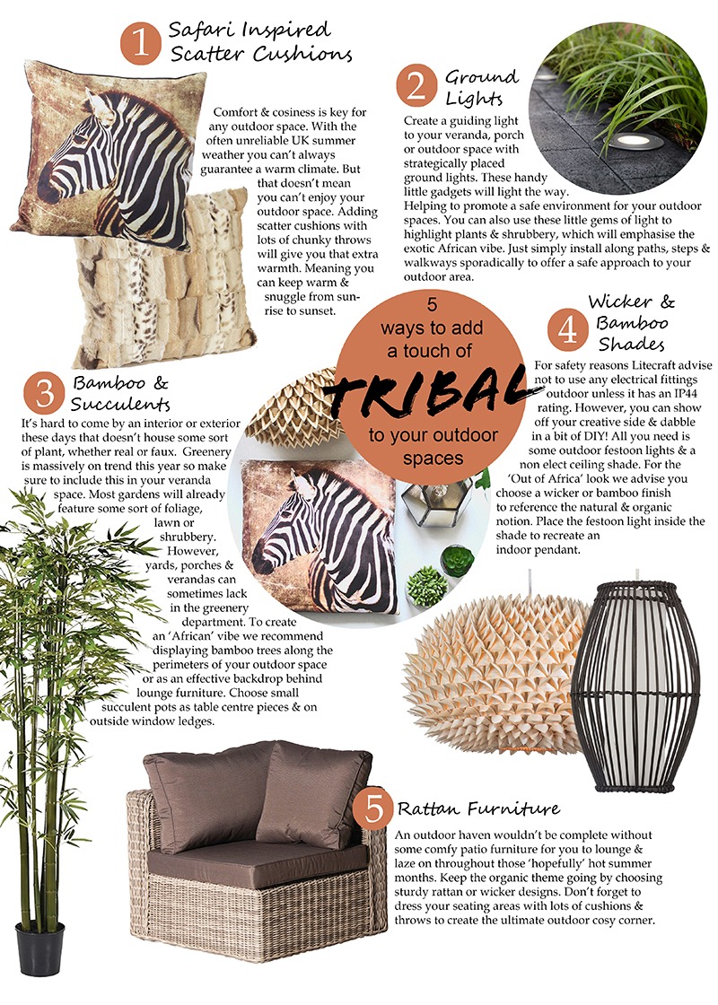 5 ways to add a touch of tribal to your outdoor spaces