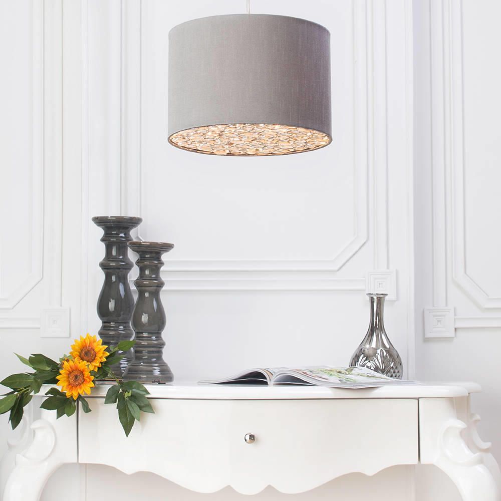 Ballagio Easy To Fit Ceiling Light Shade Silver From Litecraft Ballagio Easy To Fit Ceiling Light Shade Silver From Litecraft