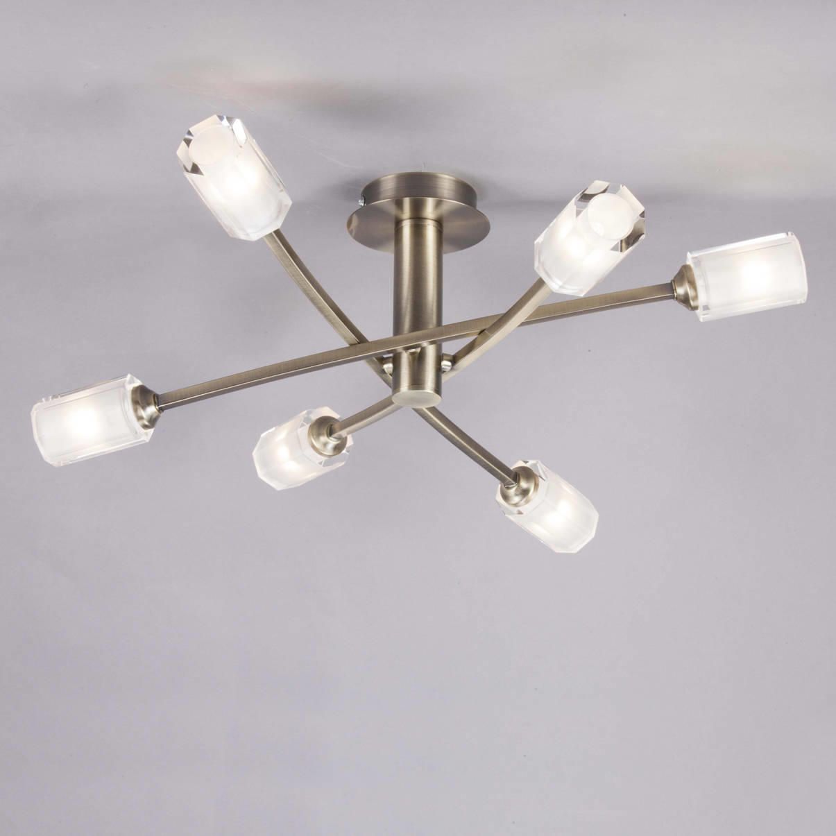 Semi Flush Ceiling Light Octi Antique Brass From Litecraft