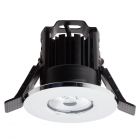 4.5 Watt LED IP65 Fixed Fire Rated Warm White Downlights - Chrome