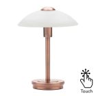 Alabaster Shade Touch Table Lamp - Antique Copper
