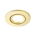 Adjustable LED Fire Rated IP65 Recessed Downlight - Satin Brass