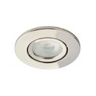 Adjustable LED Fire Rated IP65 Recessed Downlight - Satin Nickel