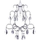 Crystal Droplet Effect Easy to Fit Ceiling Shade - Chrome