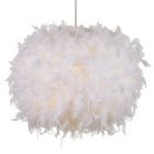 Glow Large Feather Easy to Fit Shade - White