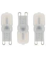 3 Pack of 2 Watt LED G9 Non-Dimmable Capsule Light bulbs - Warm White