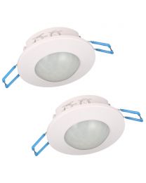 2 Pack of Eccles Outdoor Conduit Mount PIR Sensor - White