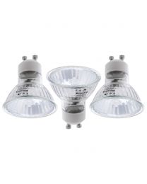 3 Pack of 28 Watt Halogen GU10 Light Bulb - Clear