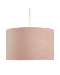 35cm Velvet Drum Easy to Fit Shade - Pink