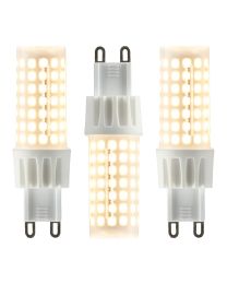 3 Pack of 6.3 Watt LED Large G9 Dimmable Light Bulbs - Cool White