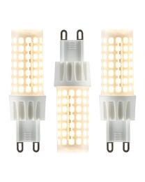 3 Pack of 6.3 Watt LED Large G9 Dimmable Light Bulbs - Warm White