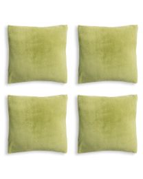 4 pack of 59cm square microfleece cushions green as-c4-1078182900