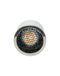 5 Watt LED GU10 Anti Glare Warm White Dimmable Light Bulb - Satin Chrome