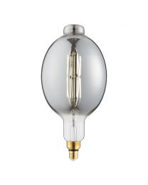 6 Watt LED E27 Edison Screw Oversized Filament Bulb - Smoke