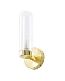 Agatha 1 Light Bathroom Wall Light - Satin Brass