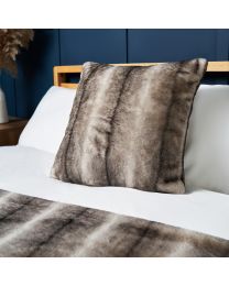 Alaskan Faux Fur Cushion, Natural Lifestyle
