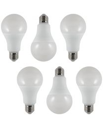 6 Pack of 14 Watt Large GLS LED E27 Edison Screw Light Bulb - Daylight White