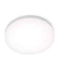 Aude Ceiling or Wall LED Flush Bulkhead with Microwave Sensor - White