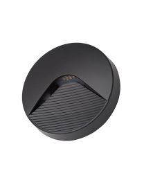 LED Round Surface Brick Wall Light - Anthracite