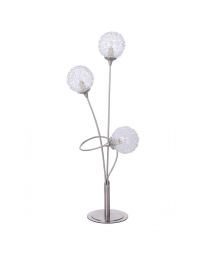 Allium 3 Light Table Lamp - Satin Nickel