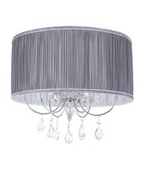 L'amour Pleated Easy to Fit Shade - Grey