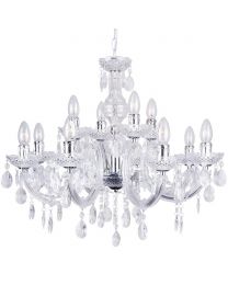 Marie Therese Chandelier 12 Light Chandelier - Chrome