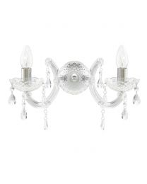 Marie Therese 2 Light Wall Light Chandelier - Chrome