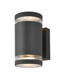 Helo 2 Light Outdoor Up and Down Wall Light - White