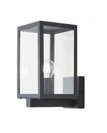 Cetus Glass Panel Outdoor Wall Light - Anthracite