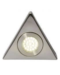 Scott Triangular Day Light LED Under Kitchen Cabinet Light - Satin Nickel