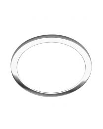 Darly 24 Watt LED Flush or Ceiling or Wall Light - White with Chrome Ring
