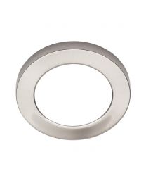 Darly Small 6 Watt LED Flush or Ceiling or Wall Light - White with Satin Nickel Ring