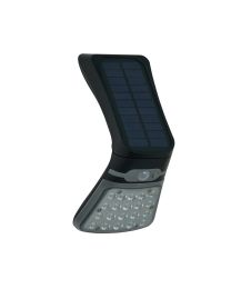 Filip 4 Watt Outdoor Solar LED Flood Light with Sensor - Black