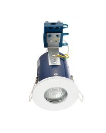Fixed Fire Rated IP65 Recessed Downlight - White