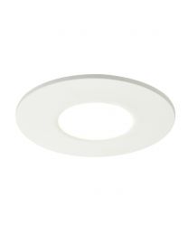 Fixed LED Fire Rated IP65 Recessed Downlight - Matte White