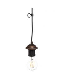 Fresia Plug In Cable Ceiling Pendant Light - Brushed Bronze