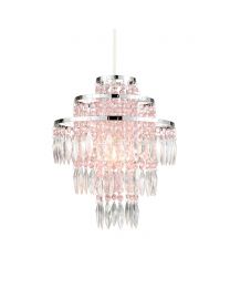Glow Jewelled Easy to Fit Shade - Chrome