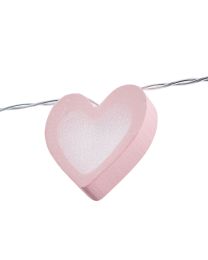 Glow LED Love Heart Wood String Lights - Pink