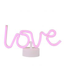 Glow Love Neon Table Lamp - Pink