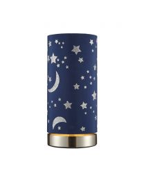Glow Moon And Stars Table Lamp - Blue