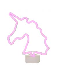 Glow Unicorn Neon Table Lamp - Pink