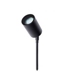 Kenn 1 Light Outdoor Spike Light - Black unlit on white