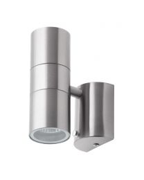 Kenn 2 Light Outdoor Up and Down Wall Light with Photocell - Stainless Steel