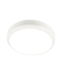 Laure Ceiling or Wall LED Flush Bulkhead with Emergency Function & Microwave Sensor - White