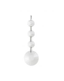Montego Wall Light Spare Crystal Chrome Large Drop with three beads